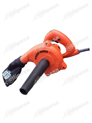 BLACK & DECKER Soplador/Aspirador eléctrico BB600 600W 3.5m3/min 0-16000RPM