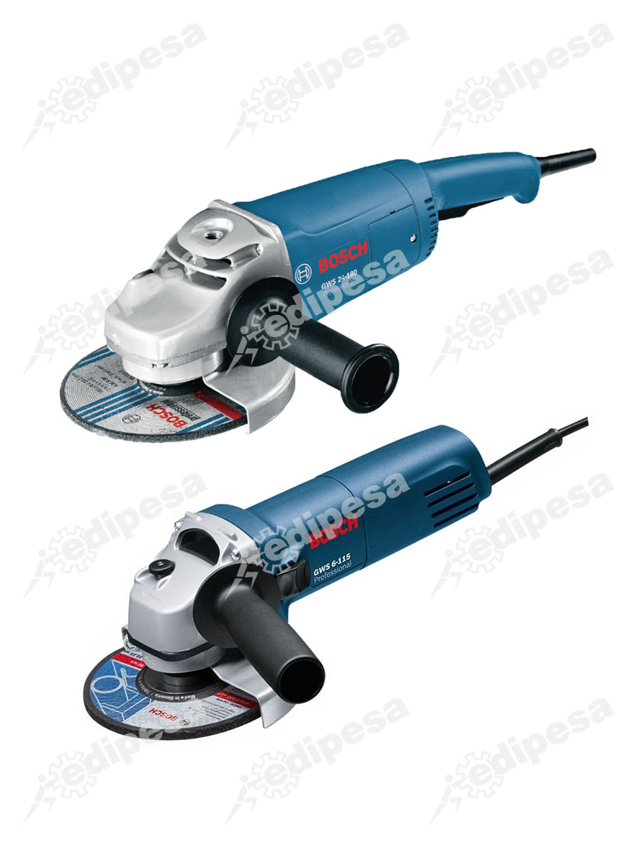 BOSCH Combo Amoladora 7pulg GWS24-180 + Amoladora 4.5pulg GWS6-115