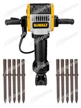 DEWALT Combo Martillo Rompe Pavimento D25980 + 10 cinceles