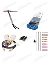 LINCOLN ELECTRIC Kit de accesorios TIG RF500578 Antorcha TIG + Electrodo + Regulador p/argon + Conectores