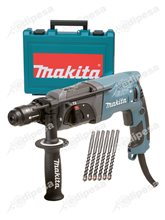 MAKITA Combo Taladro Rotomartillo SDS PLUS c/maletín + 6 Brocas HR2230 22mm 710W