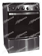 MIDEA Cocina a gas MCGE-20C6IAS 20pulg 4/hornillas horno/58lt c/encendido elec.