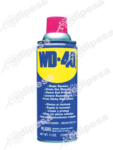Taller Automotriz : WD-40 Spray multiusos Desplazador de Humedad Frasco 11  Onz.