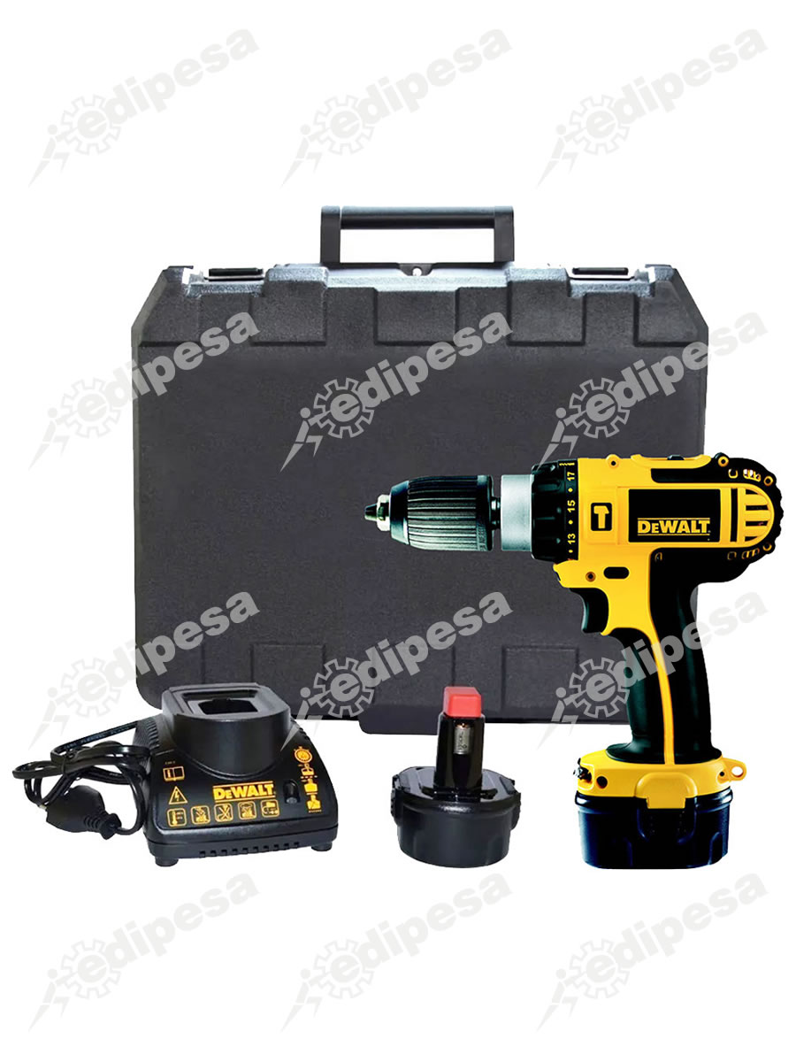 Taladro Inalambrico DC745 1/2pulg + Maleta, Cargador y 2 Baterías – Edipesa  – Tienda en Línea